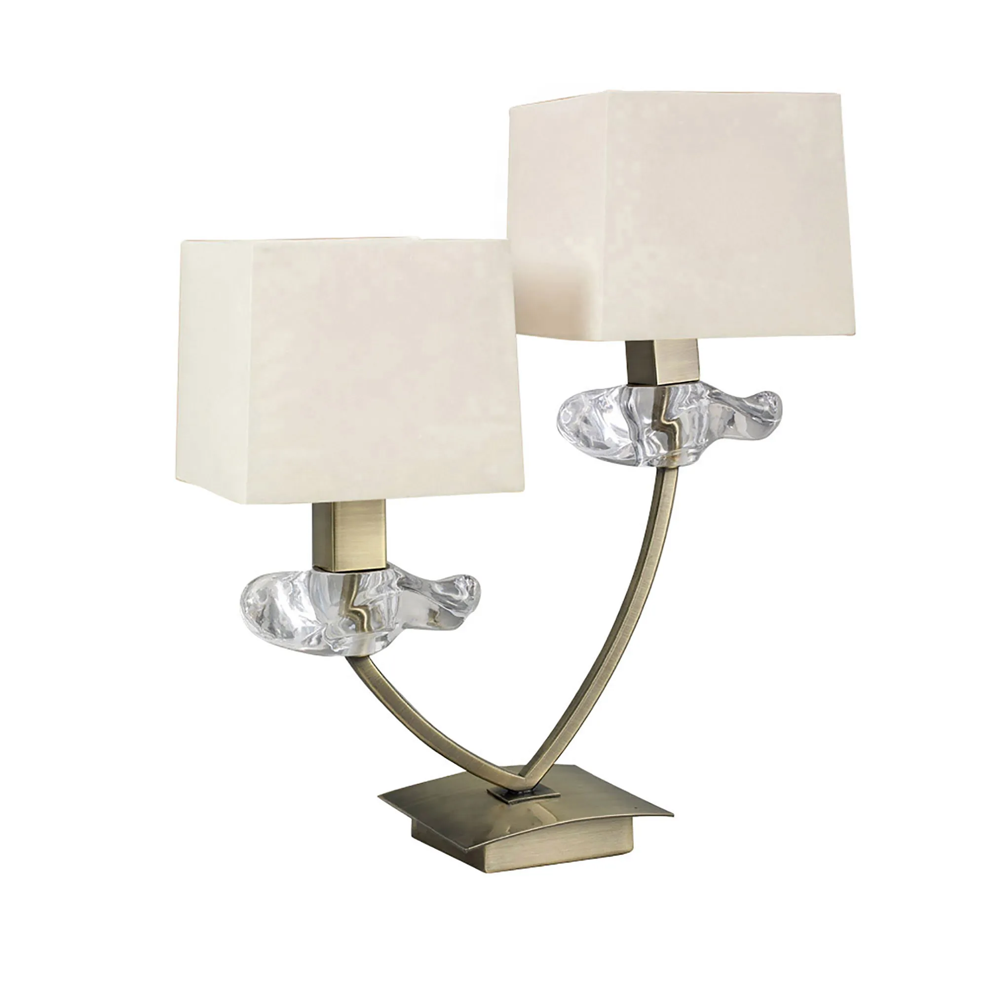 M0790AB  Akira AB 40cm 2 Light Table Lamp